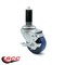 Service Caster 3.5 Inch Blue Polyurethane Swivel 1-1/4 Inch Expanding Stem Caster Brake, 2PK SCC-EX20S3514-PPUB-BLU-2-TLB-2-MTG44 - alternate 4